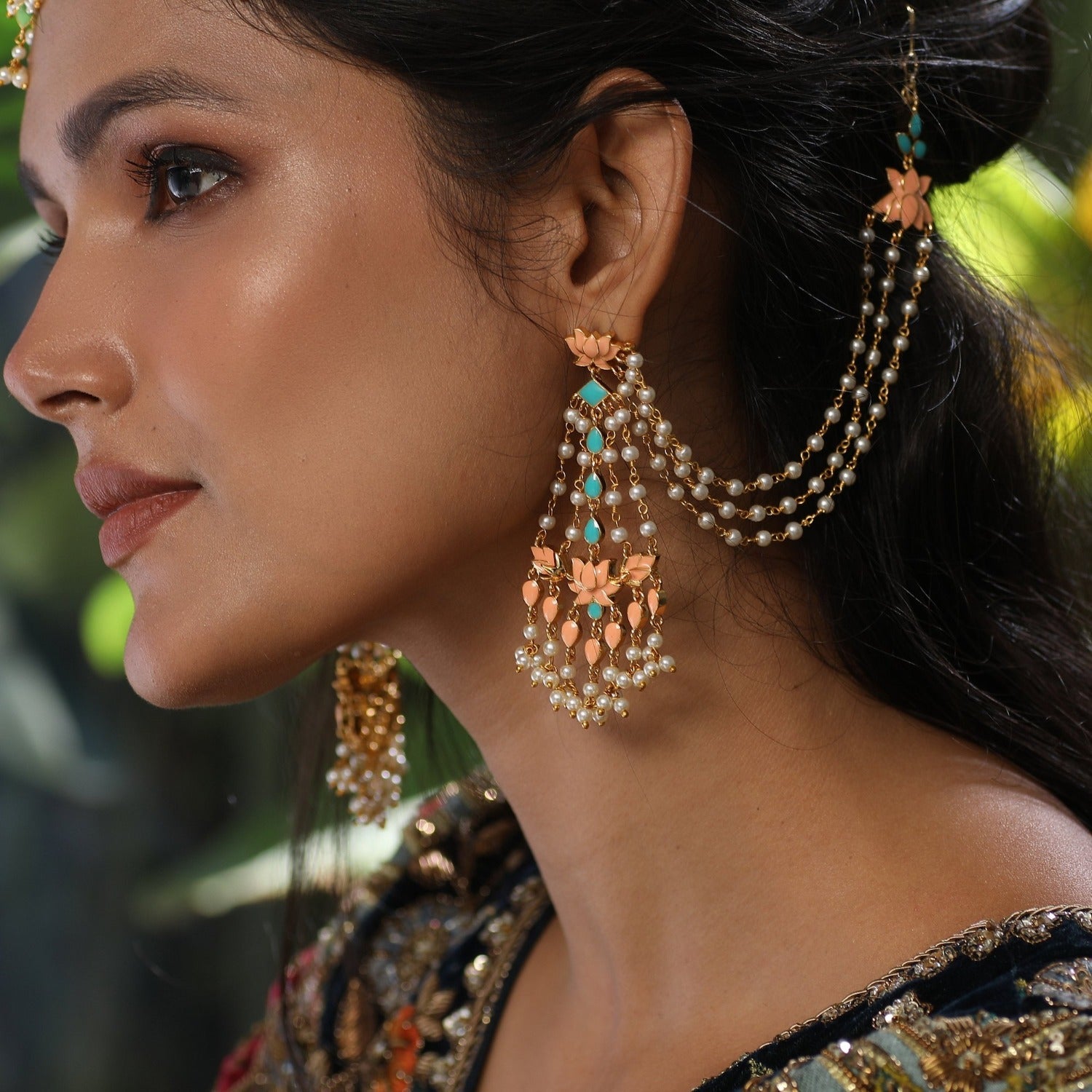 Buy Indian Traditional Earrings, Bahubali Style Earrings, Bridal Jewelry  Online in India - Etsy
